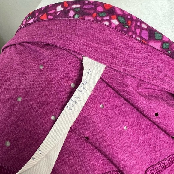 LULULEMON Real Quick Reversible Purple Paradise Camo Zip Up Jacket Women's 2 - Picture 8 of 8